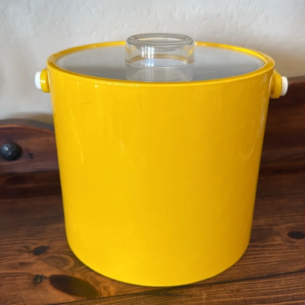 Vintage Shelton-Ware Yellow Ice Bucket